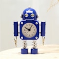 Miniatyrbillede 1 af 4: Vækkeur til soveværelset, robotvækkeur, studenterhjemmedekoration, bordur
