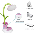 Miniatyrbillede 3 af 5: Dww-(Pink) Børnebordlampe, USB Genopladelig Bordlampe, Sengelampe til Kontor Soveværelse