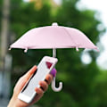 Miniatyrbilde 3 av 5: Telefon solskjerm paraply mobiltelefon paraply med sugekoppstativ utendørs telefon solskjerm solskjerm deksel (rosa)