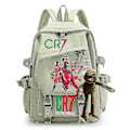 Miniatyrbilde 2 av 3: Cr7 Skolesekk Studenter Gutter Jenter Ryggsekk Barnehage Ungdomsskole Tenåringer Bærbar PC789（9）