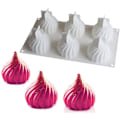 Miniatyrbillede 1 af 5: Kageform Silikoneforme 6 Hulrum Spiral Slotform Silikoneform Kage Mousseform
