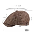 Miniatyrbilde 2 av 5: Dww-A mørkegrå unisex brødknapp caps, avis caps, åttekantet caps for menn