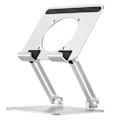 Miniatyrbilde 3 av 5: D56-3 Foldbar brakett i aluminiumlegering for iPad, skrivebordsstativ for nettbrett opptil 12,9 tommer