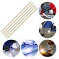 Miniatyrbilde 4 av 4: 5 stk 4mm messingstang - Solid Round Messingstenger for Diy Crafts (300mm Lengde)