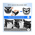 Miniatyrbild 3 av 5: VR-ansiktsmaskersättning Ansiktsplatta för PSVR2-headset Magnetiskt ansiktsgränssnittsfäste för PS VR2 VR-tillbehör（Svart）