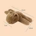 Miniatyrbillede 5 af 5: Capybara plys bamse papa cirkel anime fluffy bamser håndled kram bamse dukke legetøj（gul）