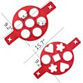 Miniatyrbillede 2 af 5: Pandekageform maker Mini pandekageform maker Non-stick silikone bageform rund form silikone æg ringe muffin hjerte pandekageform form