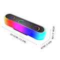 Miniatyrbild 3 av 5: Rea 2023 Färgglad Belysning Bluetooth Högtalare Kvalitet Multifunktionell Volym Subwoofer Bluetooth Ljud