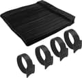 Dww-120 stk. Velcro kabelbindere 12 x 150 mm (sort sæt), genanvendelige nylon kabelbindere, Velcro kabelbindere, kabelbindere