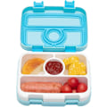Miniatyrbild 1 av 5: Lunchlåda för barn, 4-fackig Bento-låda för barn, BPA-fri, skolmatlåda för pojkar och flickor, resemat och mellanmålsförpackning för barn på språng