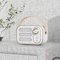 Miniatyrbild 1 av 2: Bluetooth-högtalare, bärbar, trådlös, multifunktionell, mini, bärbar FM-radio, Bluetooth-högtalare, USB, TF, AUX, inomhus, utomhus, retrodesign, trådlös högtalare