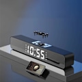 Miniatyrbild 1 av 5: Trådlös högtalarklocka Bluetooth-högtalare Lång skrivbordsalarmklocka Ljudspegelsur