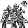 Miniatyrbild 3 av 5: XJ960/822 Call of Military Duty Byggklossar 1:35 SWAT Soldater Figurer Armé Vapen Vapen Set Modell Dockor Klossar Leksak för Pojke