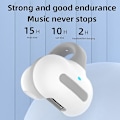 Pikkukuva 5 / 5: Avoimet langattomat Bluetooth-kuulokkeet, joissa on mikrofoni, kivuton käyttö, urheilukuulokkeet, handsfree-kuulokkeet, hifi-ääni, korvaklipsi, Bluetooth-kuulokkeet A