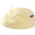Miniatyrbillede 2 af 5: Fransk Baret Efterår Vinter Pels Ensfarvet Hue Baret Fransk Kunstner Ottekantet Hat Elegant Gåtur Cap Slouchy Hæklede Huer（One Size，Lysegul）