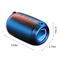 Pikkukuva 3 / 5: Mini Bluetooth-kaiutin, kompakti kannettava Bluetooth-ääni, langaton Bluetooth-kaiutin, kannettava kaiutin, stereovaikutelma LED-valotilalla