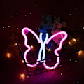 Miniatyrbillede 5 af 5: Almi Butterfly Neon Skilte Lys Til Soveværelse Vægindretning. Usb Eller Batteri Led Neon Natlys Gave