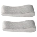 Miniatyrbillede 2 af 8: 2 ergonomiske armlæn, memory foam albuepude, sort/grå