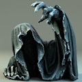 Miniatyrbillede 2 af 5: Reaper Grim Reaper Buste Resin Ornament