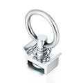 Miniatyrbild 3 av 5: L-spår Flygplans Aluminium Enstaka Stud Montering Tie Down Ankare Snabbkrok (6PCS)
