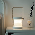 Pikkukuva 1 / 2: Taitettava Yöpöytälamppu, Usb-ladattava Led-Lyhtylamppu (Harmaa)