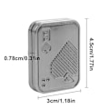 Miniatyrbilde 2 av 4: Magnetiske metallfidgetleker - Metallpoker Push Card Fidget Slider Stress Fingertip Metal Push Coin Poker（K）