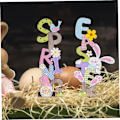 Miniatyrbild 4 av 5: Påskbord Påsk Trä Dekor Påsk Påsk Bordsdekorationer 2st Påskbord