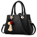 Damväskor och handväskor Axelväska Dam Designer Satchel Messenger Tote Bag, svart, 28*12*19cm