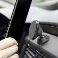 Pikkukuva 5 / 5: 360 astetta kääntyvä matkapuhelinteline itseliimautuvalla magneettisella auton pidikkeellä, musta