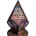 Miniatyrbillede 1 af 5: Gulvlampe i plast, boheme-lys, solnedgangslampe, projektion, polstjerne, stor gulvlampe, pink