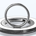 Pikkukuva 5 / 5: Kaksipuolinen magneettinen rengassolki 360° pyörivä työpöydän matkapuhelinteline（Musta）