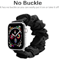 Miniatyrbild 4 av 5: Kompatibel Apple Watch Series 7 41mm Scrunchie-band, Mjukt Tryckt Elastiskt Scrunchie-band för Apple Watch Series 7/SE/6/5/4/3/2/1 38mm 40mm 41mm