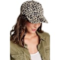 Miniatyrbillede 1 af 5: Leopard Print Baseball Cap Justerbar Bag Kvinder Piger Bomuldshat Med Matchende Hoop Øreringe