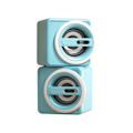 Miniatyrbilde 2 av 2: Skrivebords Mini Soundbox Skrivebords Bærbar USB Subwoofer Gavehøyttaler L（Blå）