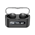 Pikkukuva 2 / 5: Langattomat nappikuulokkeet, Bluetooth 5.2 -kuulokkeet latauskotelolla, Bluetooth-kuulokkeet mikrofoneilla, sormenjälkitunnistus, virranäyttö, urheiluun/työhön
