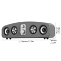 Miniatyrbild 2 av 2: Datorhögtalare Bluetooth-högtalare Retro Bärbar Ljudkort Radio Hemdator Skrivbord Trådlös Ljud Subwoofer Rea (C)