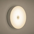 Miniatyrbild 2 av 5: Led nattlampa mini rund ljussensor kontroll ingen flimmer nattlampa vägglampa för barn kök sovrum（Kall vit）