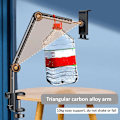 Miniatyrbilde 2 av 5: 360° roterende lang arm skrivebord seng telefonholder stativ lat tablet montering brakett（Som vist）