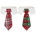 Hunde slips - Justerbar slips til hunde - Kostume slips til hunde - Fest tilbehør - Julekostume (L)