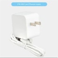 Pikkukuva 3 / 5: For Pi5 virtalähde USB-C 27W 5.1V 5A Monitoiminen kätevä sovitin EU-pistokkeella（Valkoinen）