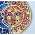Miniatyrbillede 3 af 3: Patch broderet applikation sol måne og stjerner patch - stryg på