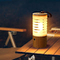 Miniatyrbilde 2 av 5: Utendørs lys Trinnløs dimming Justerbar Hul USB-lading Varm lys Tre Høy lysstyrke LED Camping Nattlampe for hjemmet