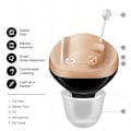 Miniatyrbillede 3 af 5: Mini høreapparater Audifonos støjreduktion lydforstærker bærbar digitalt høreapparat usynligt batteri 312 til ældre/døve (venstre øre)