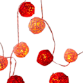 Miniatyrbilde 1 av 5: 2024 Rattan Ball String Light Dekorativ Romantisk Rattan Ball String for Julefest Hjemmedekor 1,5m/4,9ft