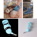 Miniatyrbild 5 av 5: 3-i-1 Hamsterhängande Vattenflaska Djur Automatisk Dispenser Med Bas För Dvärghamster Mus Råtta Igelkott