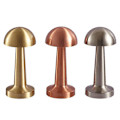 Miniatyrbilde 4 av 4: LED-bordlampe med berøringssensor, oppladbar skrivebordslampe, soverom, restaurant, bardekor (sopp, sølv)