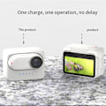 Pikkukuva 4 / 5: For GO3 Thumb Camera Latausmoduuli Butler Ulkoinen Akku Monitoiminen Kamera Latauskotelo（Valkoinen）