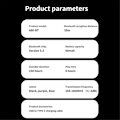Pikkukuva 3 / 5: TWS Langaton Bluetooth 5.3 Kuuloke Mikrofonilla Ilmajohto Urheilu Ripustus Korva Ulkona Melunvaimennus Kuuloke-Harmaa（Harmaa）