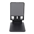 Miniatyrbilde 1 av 5: Mobiltelefonstativholder for skrivebord, sammenleggbar, dobbel stang for iPhone, nettbrett, smarttelefon for direktestrømming