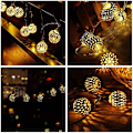 Miniatyrbilde 4 av 5: 40 LED-gardinlys, julelys, julegardinlys, jule-LED-lyssnor (B)
